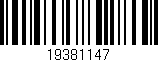 Código de barras (EAN, GTIN, SKU, ISBN): '19381147'