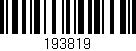 Código de barras (EAN, GTIN, SKU, ISBN): '193819'