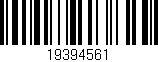 Código de barras (EAN, GTIN, SKU, ISBN): '19394561'