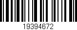 Código de barras (EAN, GTIN, SKU, ISBN): '19394672'