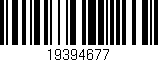 Código de barras (EAN, GTIN, SKU, ISBN): '19394677'