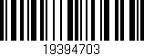 Código de barras (EAN, GTIN, SKU, ISBN): '19394703'