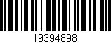 Código de barras (EAN, GTIN, SKU, ISBN): '19394898'