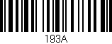 Código de barras (EAN, GTIN, SKU, ISBN): '193A'