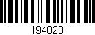 Código de barras (EAN, GTIN, SKU, ISBN): '194028'