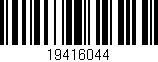 Código de barras (EAN, GTIN, SKU, ISBN): '19416044'
