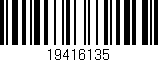 Código de barras (EAN, GTIN, SKU, ISBN): '19416135'