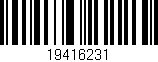 Código de barras (EAN, GTIN, SKU, ISBN): '19416231'
