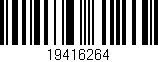 Código de barras (EAN, GTIN, SKU, ISBN): '19416264'