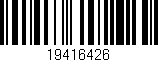 Código de barras (EAN, GTIN, SKU, ISBN): '19416426'