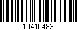 Código de barras (EAN, GTIN, SKU, ISBN): '19416483'