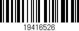 Código de barras (EAN, GTIN, SKU, ISBN): '19416526'