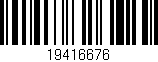 Código de barras (EAN, GTIN, SKU, ISBN): '19416676'
