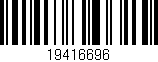 Código de barras (EAN, GTIN, SKU, ISBN): '19416696'