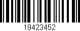 Código de barras (EAN, GTIN, SKU, ISBN): '19423452'