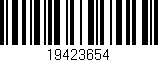 Código de barras (EAN, GTIN, SKU, ISBN): '19423654'