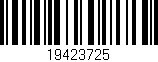 Código de barras (EAN, GTIN, SKU, ISBN): '19423725'