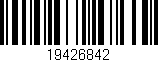 Código de barras (EAN, GTIN, SKU, ISBN): '19426842'