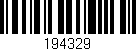 Código de barras (EAN, GTIN, SKU, ISBN): '194329'