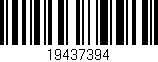 Código de barras (EAN, GTIN, SKU, ISBN): '19437394'