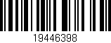 Código de barras (EAN, GTIN, SKU, ISBN): '19446398'