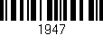 Código de barras (EAN, GTIN, SKU, ISBN): '1947'
