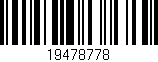 Código de barras (EAN, GTIN, SKU, ISBN): '19478778'