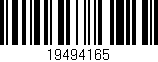 Código de barras (EAN, GTIN, SKU, ISBN): '19494165'
