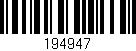 Código de barras (EAN, GTIN, SKU, ISBN): '194947'