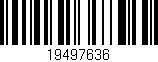 Código de barras (EAN, GTIN, SKU, ISBN): '19497636'