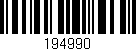Código de barras (EAN, GTIN, SKU, ISBN): '194990'