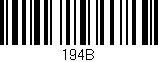 Código de barras (EAN, GTIN, SKU, ISBN): '194B'