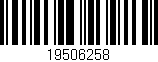 Código de barras (EAN, GTIN, SKU, ISBN): '19506258'
