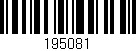 Código de barras (EAN, GTIN, SKU, ISBN): '195081'