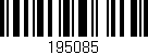 Código de barras (EAN, GTIN, SKU, ISBN): '195085'