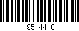Código de barras (EAN, GTIN, SKU, ISBN): '19514418'