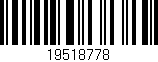 Código de barras (EAN, GTIN, SKU, ISBN): '19518778'