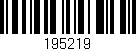 Código de barras (EAN, GTIN, SKU, ISBN): '195219'