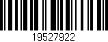 Código de barras (EAN, GTIN, SKU, ISBN): '19527922'
