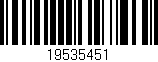 Código de barras (EAN, GTIN, SKU, ISBN): '19535451'
