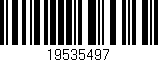 Código de barras (EAN, GTIN, SKU, ISBN): '19535497'