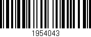 Código de barras (EAN, GTIN, SKU, ISBN): '1954043'