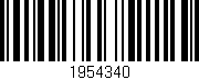 Código de barras (EAN, GTIN, SKU, ISBN): '1954340'