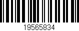 Código de barras (EAN, GTIN, SKU, ISBN): '19565834'