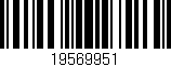 Código de barras (EAN, GTIN, SKU, ISBN): '19569951'