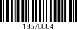 Código de barras (EAN, GTIN, SKU, ISBN): '19570004'