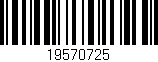 Código de barras (EAN, GTIN, SKU, ISBN): '19570725'