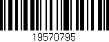 Código de barras (EAN, GTIN, SKU, ISBN): '19570795'