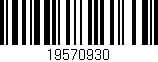 Código de barras (EAN, GTIN, SKU, ISBN): '19570930'