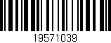 Código de barras (EAN, GTIN, SKU, ISBN): '19571039'